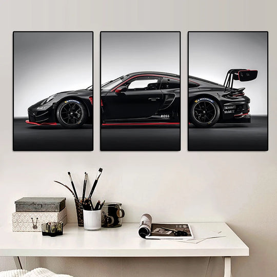 3Pcs Gt3rs Poster